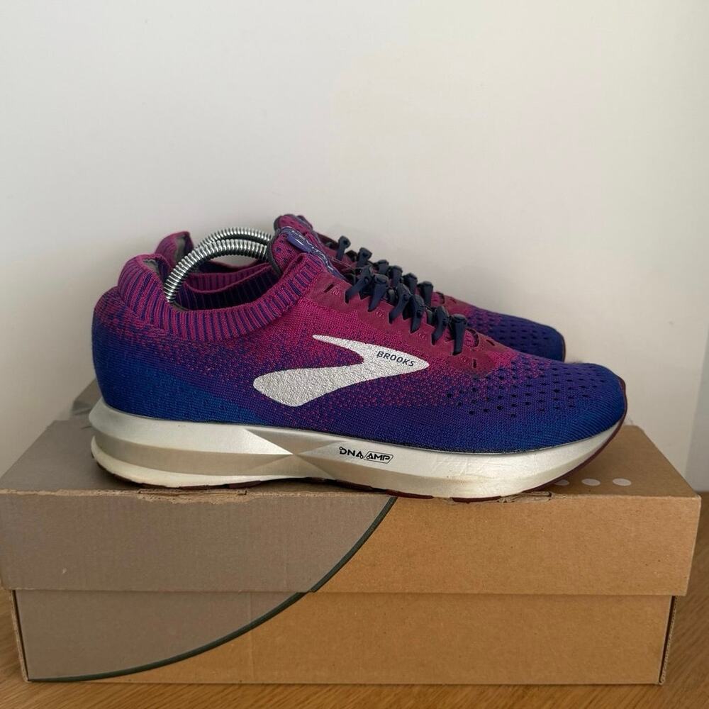 Brooks Levitate 2 ‘Magenta /Blue’ Women Running Sneakers- SZ 8 - Picture 4 of 12